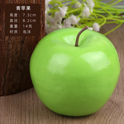 Rožinė Raudona Žalia Geltona Dirbtinis obuolys Namų miegamojo Svetainės dekoravimas Netikri vaisiai Šventiniams Vakarėliams Dirbtiniai vaisiai