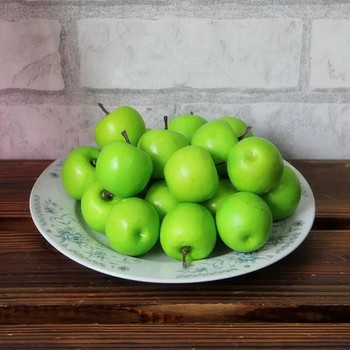 10 τμχ Mini Simulation Super Small Apples Foam Plastic Fake Fake Τεχνητά Φρούτα Μοντέλο Σπίτι Διακόσμηση πάρτι