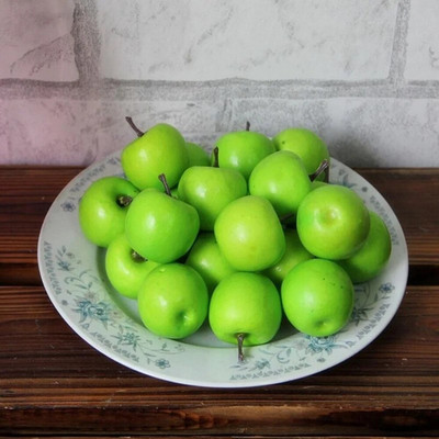 10 τμχ Mini Simulation Super Small Apples Foam Plastic Fake Fake Τεχνητά Φρούτα Μοντέλο Σπίτι Διακόσμηση πάρτι