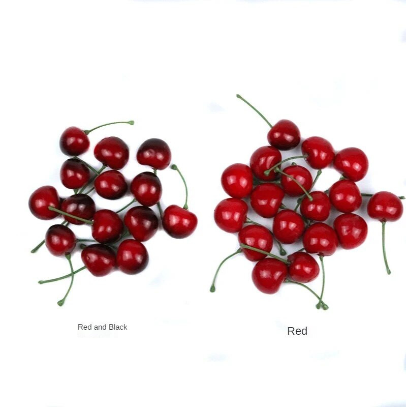 30 τεμ. Fake Cherry Artificial Fruit Model Simulation Cherry Ornament Craft Food Photography props Διακόσμηση για το πάρτι Διακόσμηση σπιτιού