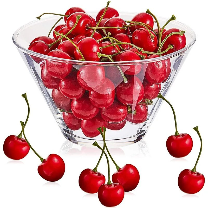 30 τεμ. Fake Cherry Artificial Fruit Model Simulation Cherry Ornament Craft Food Photography props Διακόσμηση για το πάρτι Διακόσμηση σπιτιού