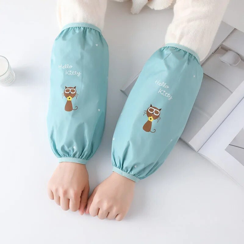 Vandeniui atsparios rankovės PVC ilgos dalies namų darbų valymas nuo nešvarumų, rankovių, rankogalių apsauga, virtuvės prijuostės priedai