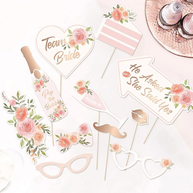 Vestuvių dekoravimas Nuotraukų būdelės rekvizitai „Pasidaryk pats“ ūsai, lūpos, akiniai, komanda nuotakos jaunikis ponia ponia nuotakos dušo dekoras, mergvakario reikmenys