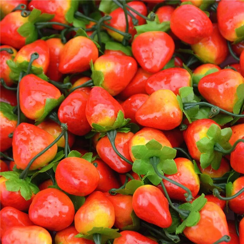 10 vnt/stal. 3 cm mini dirbtinių vaisių putos braškių netikras imitacija vaisius, gyvas namas vestuvių vakarėlio sodas dekoravimui