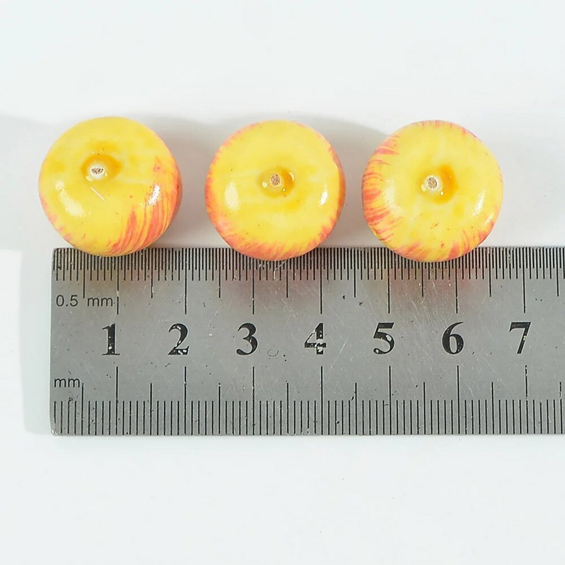 20/60 бр. Малки плодове Изкуствено пластмасово цвете Модел на тичинка на ябълка Перлена сватбена симулация Стъклен нар Декорация