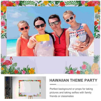 Χαβανέζικη κορνίζα για πάρτι Καλοκαιρινό θάλαμο φωτογραφιών στηρίγματα Tropical Tiki for Hawaiian Tropical Tiki Νυφικό ντους γενεθλίων