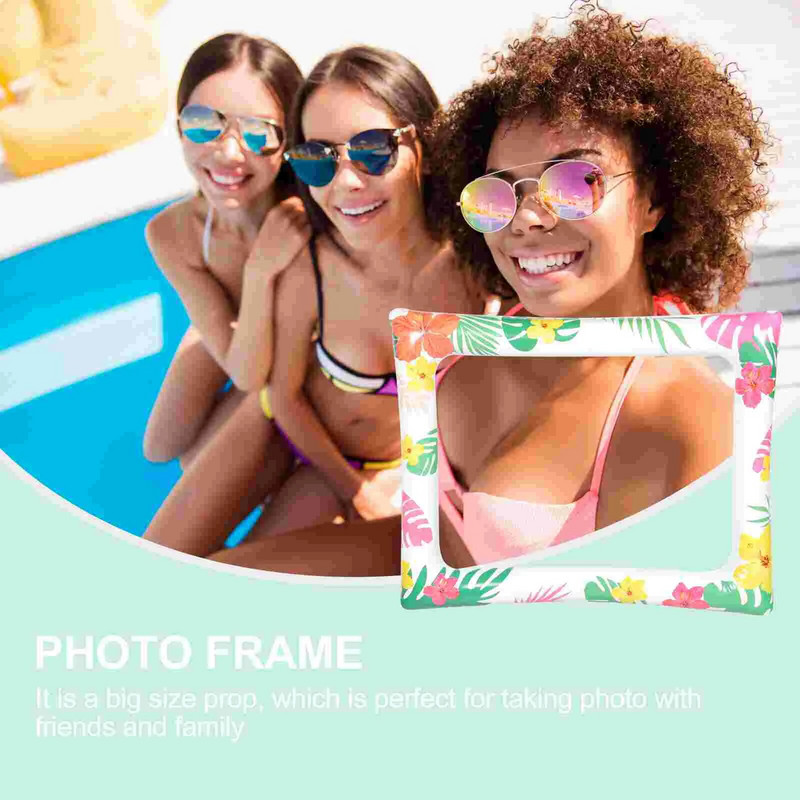 Felfújható képkeret Party jelenet kellék Szelfi Nyári Hawaii PVC Booth kellékek Csinos dísz