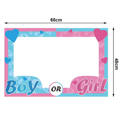 Nemek felfedése Photo Booth kellékek Baby Shower fiú vagy lány Neme Reveal Dekoráció Baba Shower Nem Reveal Party kellékek Gyerekek