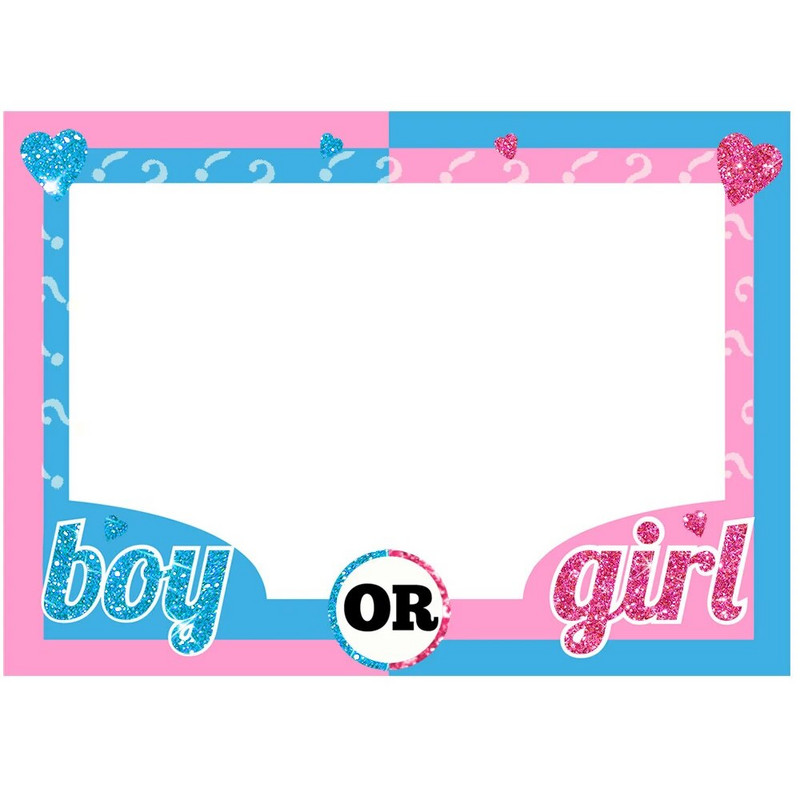 Nemek felfedése Photo Booth kellékek Baby Shower fiú vagy lány Neme Reveal Dekoráció Baba Shower Nem Reveal Party kellékek Gyerekek