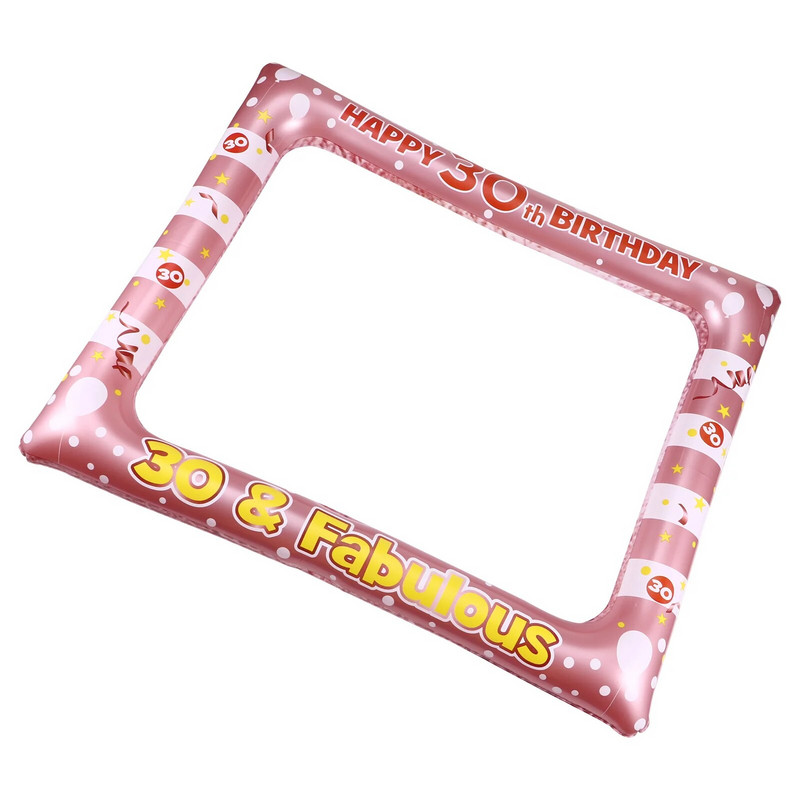 Cadru Foto Ziua de naștere Selfie Petrecere Gonflabilă 21St Stand Recuzită Poză Pvcblow Happy 18Th Rechizite Fotografie Copii 40th