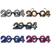 5 vnt. akiniai Naujųjų metų vakarėlio fotorekvizitai modeliavimo reikmenys 2024 m. akiniai akiniai nuo saulės