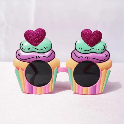 Sunčane naočale za havajske zabave, smiješne havajske naočale za tropsku otmjenu haljinu za zabavnu ljetnu zabavu, rekviziti za foto kabinu