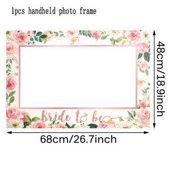 1Pcs Bride To Be Handheld Фоторамки Wedding Party Tribal Bridesmaid Group Bridal Show Hen Party Decoration Supplies