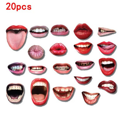 20 vnt / rinkinys Suaugusiesiems skirtos juokingos lūpų burnos „pasidaryk pats“ nuotraukų būdelės rekvizitai, vestuvių dekoracijos „pasidaryk pats“ nuotraukų stendo gimtadienio vakarėlio vestuvių dekoracijos