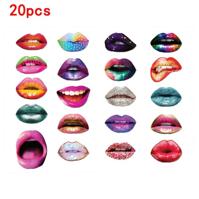 20 vnt / rinkinys Suaugusiesiems skirtos juokingos lūpų burnos „pasidaryk pats“ nuotraukų būdelės rekvizitai, vestuvių dekoracijos „pasidaryk pats“ nuotraukų stendo gimtadienio vakarėlio vestuvių dekoracijos