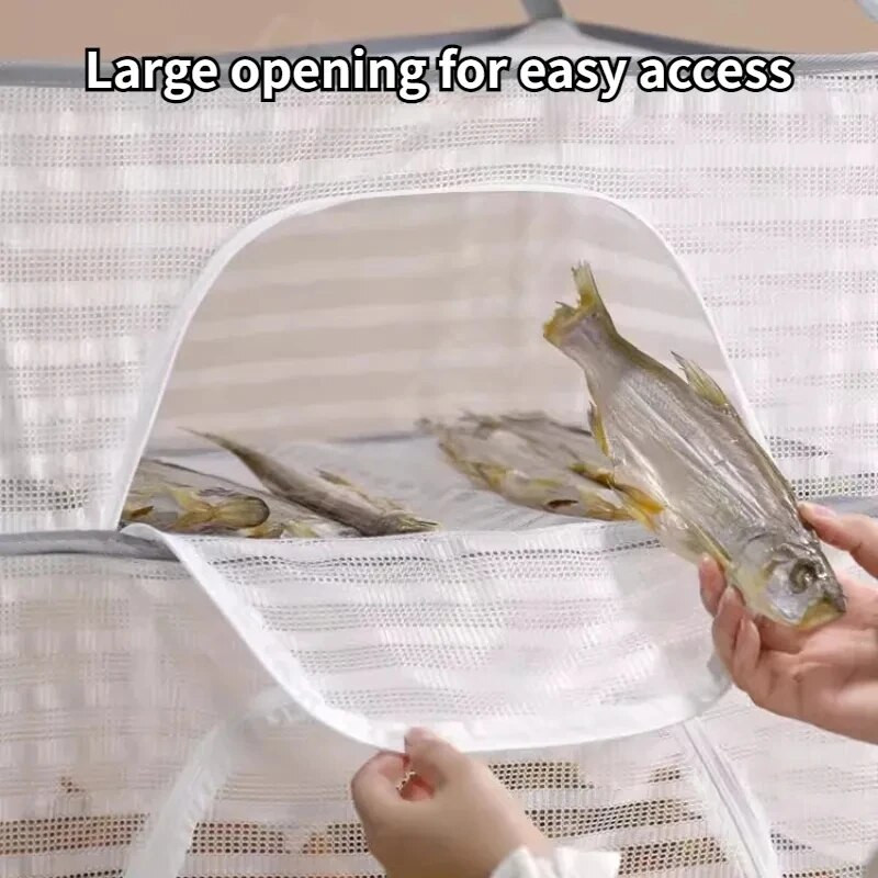 Daugiasluoksnis kabantis džiovinimo tinklelis daržovėms vaisinėms žolelėms Sulankstomas saulės džiovinimo tinklelis maisto indams Džiovintuvo narvas Netoksiškas poliesteris