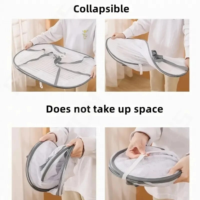 Daugiasluoksnis kabantis džiovinimo tinklelis daržovėms vaisinėms žolelėms Sulankstomas saulės džiovinimo tinklelis maisto indams Džiovintuvo narvas Netoksiškas poliesteris