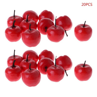 20 komada simulacije umjetnog limuna/jagode/jabuke/crvene breskve/šipaka s prikazom lažnog voća za kućnu zabavu