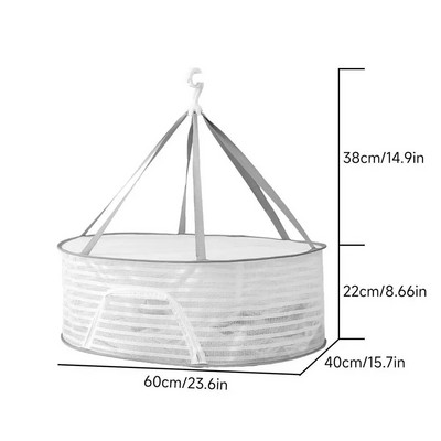 1 vnt. džiovinimo lentyna 1–3 sluoksnių sulankstomas žuvies tinklelis, netoksiškas poliesterio pluošto tinklelis, pakabinamas džiovinimo tinklelis krevetėms žuvies vaisiams