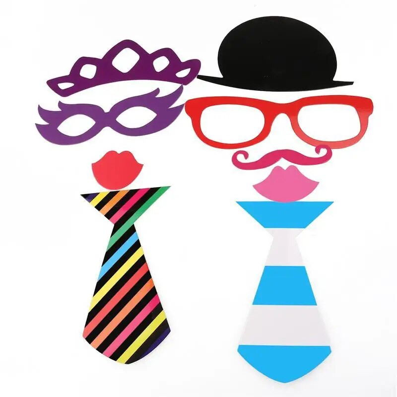 HOMEBEGIN 58бр. Забавна кабина за сватбени снимки Подпори Подаръци за рожден ден Photobooth Mr Mrs Just Married Wdding Decoration Парти консумативи