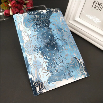 1kom Romantične šuplje pozivnice za vjenčanje Kartice Papir i komplet omota za vjenčanje Rođendanska dekoracija za zabavu pod tušem 6Z SH073