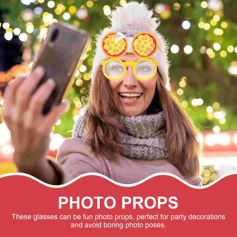 2 buc. Ochelari pentru pizza de modă Ochelari amuzanți pentru ochelari de vedere pentru Cosplay