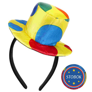 Циркова шапка Шапка на клоун Карнавален костюм Забавен реквизит за представление Клоунска шапка за възрастни Деца