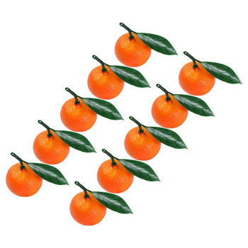 10бр. Модели от изкуствени портокали Фалшиви портокали от пяна Изкуствени плодове Подпори за снимки за магазин за плодове