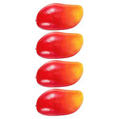 4 vnt. dirbtiniai mangai, imituojantys netikrus vaisius, namų dekoro nuotraukų rekvizitai Restorano vaisių papuošalai