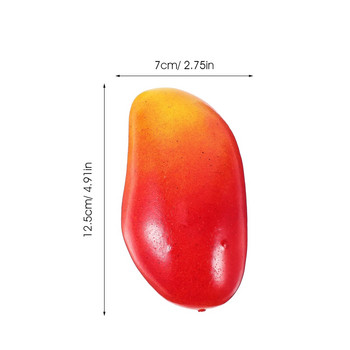 4 τεμ. Προσομοίωση τεχνητών μάνγκο Fake Fruit Διακόσμηση σπιτιού φωτογραφικά στηρίγματα Εστιατόριο Εμφάνιση φρούτων στολίδια