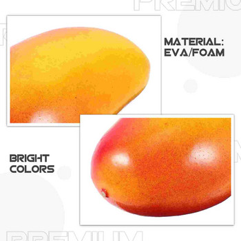4 τεμ. Προσομοίωση τεχνητών μάνγκο Fake Fruit Διακόσμηση σπιτιού φωτογραφικά στηρίγματα Εστιατόριο Εμφάνιση φρούτων στολίδια