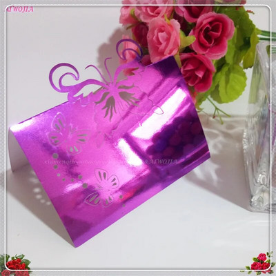 10 komada Laserski izrezani leptir Svadbena zabava Ime stola Kartice s naklonošću Dekoracija vjenčanja Potrepštine za rođendansku zabavu 7Z