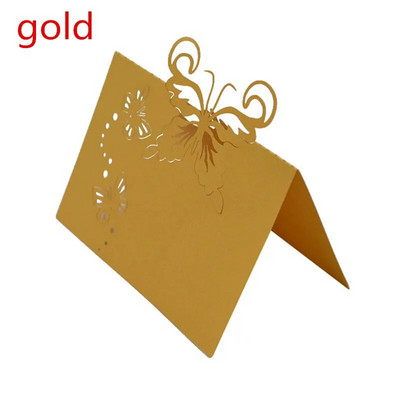 10 komada Laserski izrezani leptir Svadbena zabava Ime stola Kartice s naklonošću Dekoracija vjenčanja Potrepštine za rođendansku zabavu 7Z