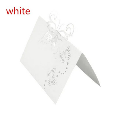 10 komada Laserski izrezani leptir Svadbena zabava Ime stola Kartice s naklonošću Dekoracija vjenčanja Potrepštine za rođendansku zabavu 7Z