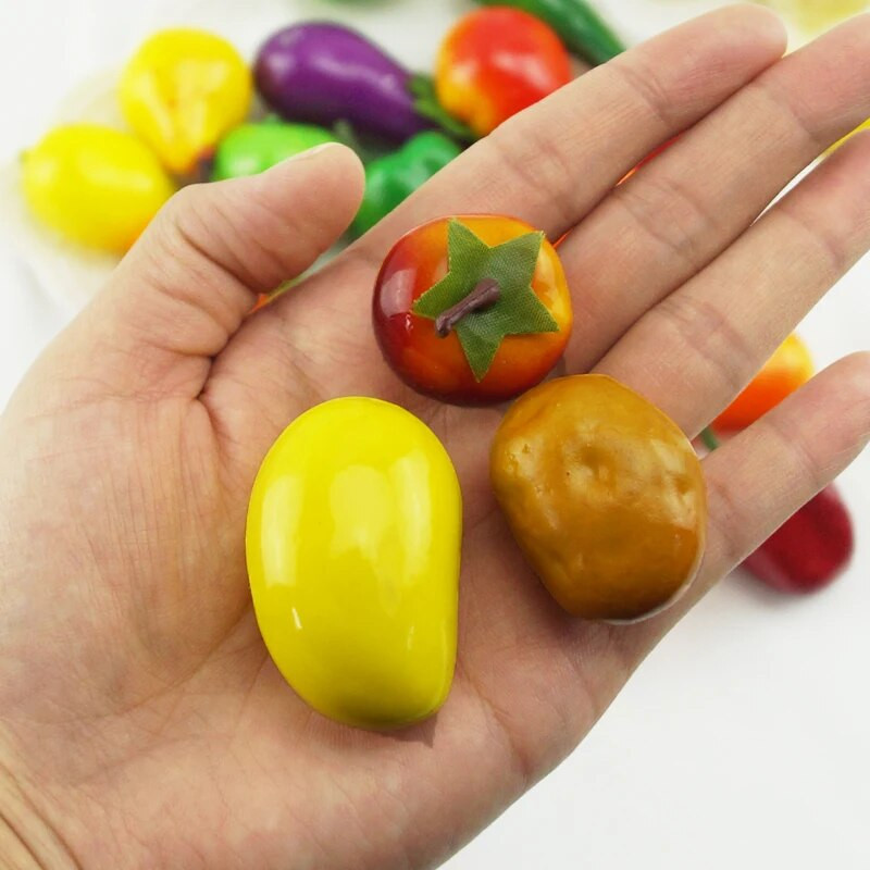 20 komada Simulacije malog voća Mini modeli voća i povrća DIY ručno izrađeni rekviziti Dječji vrtić Nastavna pomagala Dekoracija doma