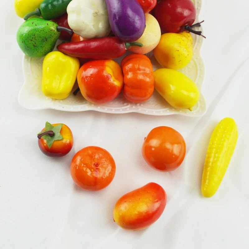 20 komada Simulacije malog voća Mini modeli voća i povrća DIY ručno izrađeni rekviziti Dječji vrtić Nastavna pomagala Dekoracija doma
