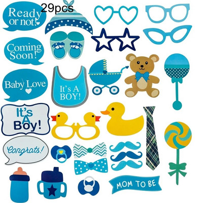 1 комплект Baby Shower It's A Boy/Girl Photo Booth Реквизит Декорация Oh Baby Photobooth For Gender Reveal 1st Event Party Supplies