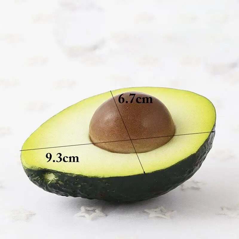 Simulare Rășină Model Fructe Avocado Recuzită Bucătărie Artificială Centrul Comercial Decorare Restaurant Pentru Bebeluși Copii Copii Jucării