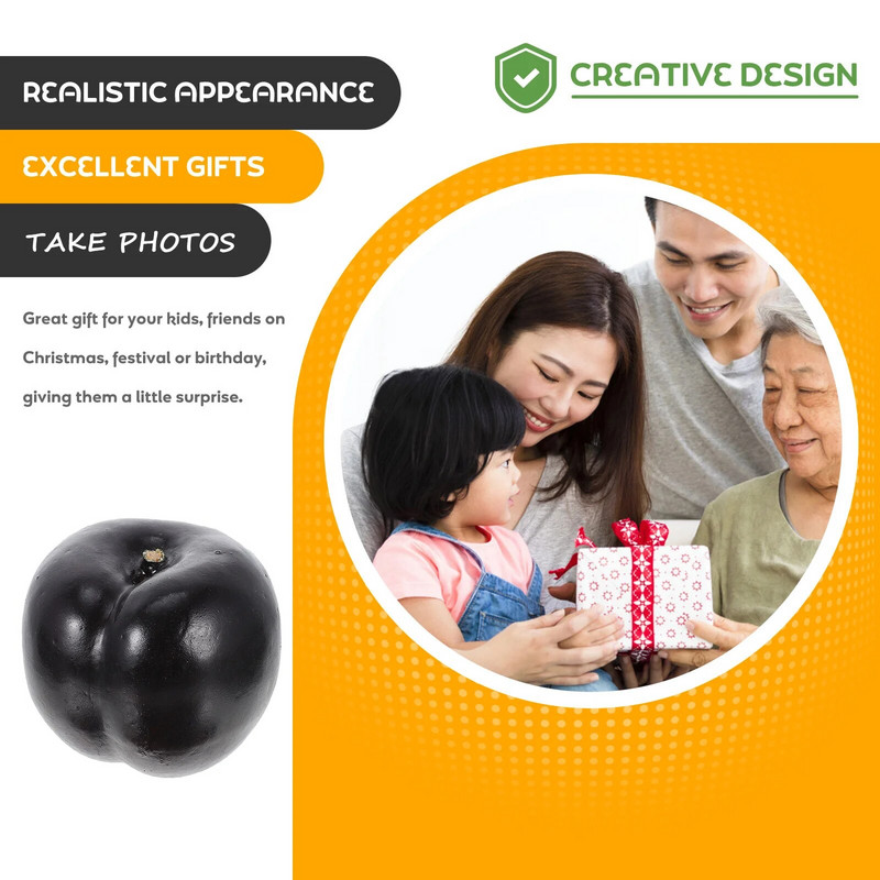 8 komada lažnih šljiva simuliranih crnih Blin modela Dekoracija stolova za blagovaonicu Radna površina od pjene visoke gustoće