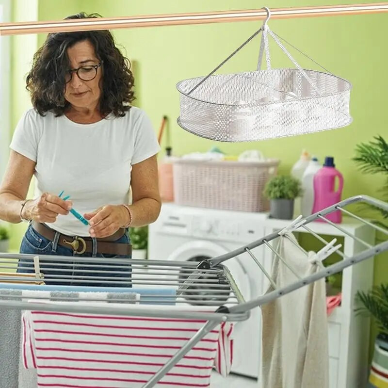 Plokščias džiovinimo stovas Džiovinimo lentynos tinklelis Plokščias megztinio džiovinimas Nešiojamas pakabinamas skalbinių stovas, skirtas marškinėlių maudymosi kostiumėlių megztinio subtilumui