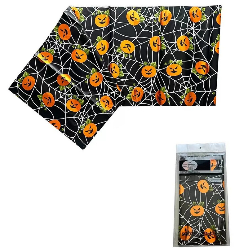 137 cm * 183 cm Decor pentru petrecere de Halloween Castelul îngrozitor Liliacul Fantomă Față de masă din plastic Ghost Festival Materiale pentru decorare pentru masă