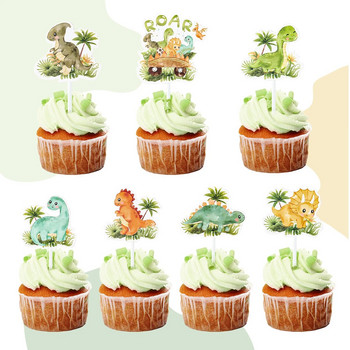 Dinosaur Theme Cake Toppers Dinosaur Party Happy Birthday Party Decor Δώρο για παιδιά Baby Shower Boy Dinosaur Cake