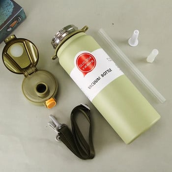 600ML/800ML Термо бутилка с голям капацитет Термос от неръждаема стомана Бутилка за вода Преносими външни термоси Чаша Чаша Therma