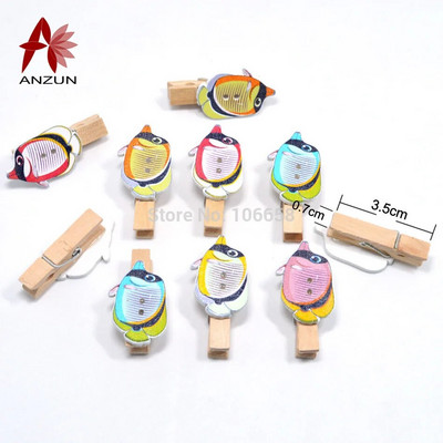 10 komada 7x35 mm prirodne drvene kopče s leptirom za foto-papirne kopče, štipaljke za rublje, zanatske razglednice, drvene kvačice za zidne fotografije za vjenčanje