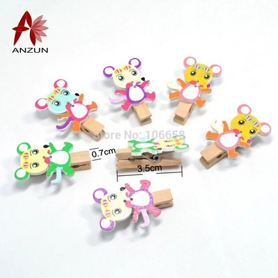 10 komada 7x35 mm prirodne drvene kopče s leptirom za foto-papirne kopče, štipaljke za rublje, zanatske razglednice, drvene kvačice za zidne fotografije za vjenčanje