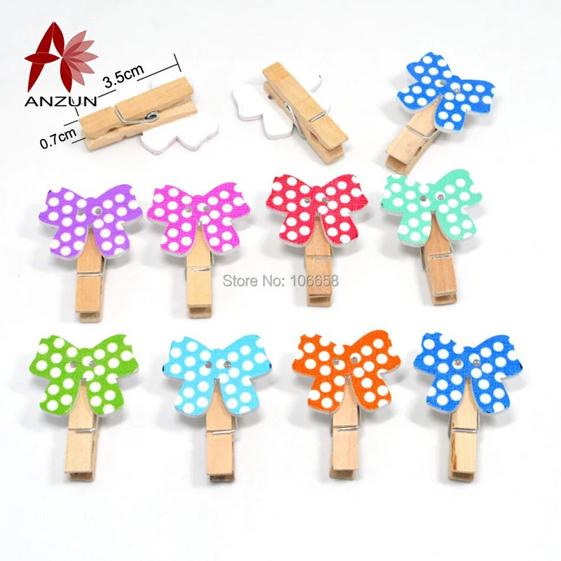 10 komada 7x35 mm prirodne drvene kopče s leptirom za foto-papirne kopče, štipaljke za rublje, zanatske razglednice, drvene kvačice za zidne fotografije za vjenčanje