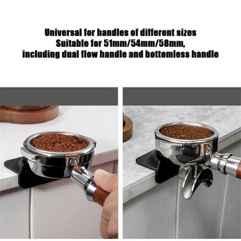 Universal Espresso Coffee Tampers Mat Station Press Tampering Holder Γωνιακό μαξιλαράκι σιλικόνης Coffeeware Tamping Barista WDT Tool