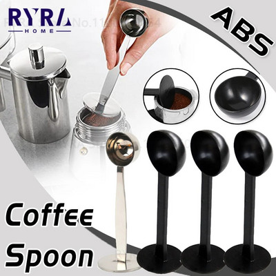 Suport pentru lingura de cafea Instrumente 2 în 1 pentru pulbere de cafea Pulbere de măsurare Linguriță de măsurare Accesorii de bucătărie din plastic Vase de cafea