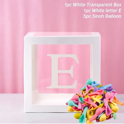 Átlátszó léggömb levéldoboz babazuhany dekoráció születésnapi esküvő egyedi névre szóló ballondoboz 1. születésnapi parti dekoráció