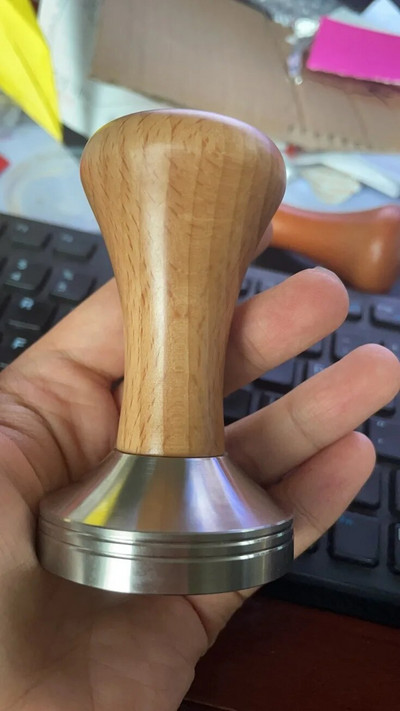 49/51/53/58 mm-es rozsdamentes acél kávé szabotázsprés lapos bázisú eszpresszóbab kézi préseléssel kávépor kalapács szerszámok